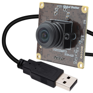 ELP 5MP 50fps 1080P 60fps Global Shutter USB Camera Module with 200 Degree Fisheye Lens