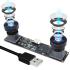 ELP 4MP 3840X1080P 60FPS Synchronous Dual Lens USB Camera Module with Fisheye Lens 152 degree