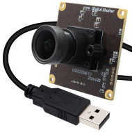 ELP 5MP 50fps 1080P 60fps Global Shutter USB Camera Module with 2.8mm Lens for Motion Capture