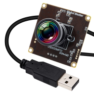 ELP 5MP 50fps 1080P 60fps Global shutter USB Camera Module with 120 Degree No Distortion Lens