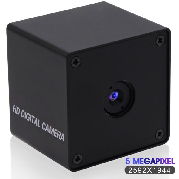 Elp 2592x1944 Hd 5mp Ov5640 Autofocus Mini Box Usb Camera With 60