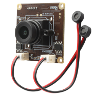 5MP USB Camera Module IMX335 Sensor 30fps Dual Microphones with M12 2.1mm Lens