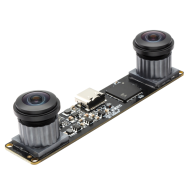 ELP 800P Global Shutter Monochrome Synchronous Dual Lens USB Camera Module with Fisheye Lens