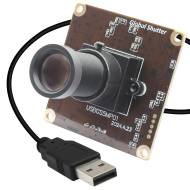 ELP 5MP 50fps 1080P 60fps Global Shutter USB Camera Module with 25mm Lens for Long Distance Capture