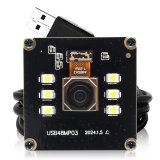 ELP 48MP High Resolution Free Driver Autofocus 100 Degree USB Camera Module with White LED