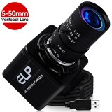 ELP 1200P 1080P 90FPS Global shutter USB Webcam with CS 5-50mm 10X Optical zoom Manual Lens